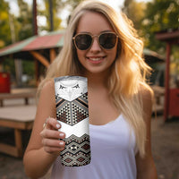 New Zealand Aotearoa Skinny Tumbler Taniko Art Simple Style LT05 - Polynesian Pride