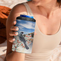 New Zealand Mount Taranaki Landscape 4 in 1 Can Cooler Tumbler Kokako Bird Polynesian Style LT05 - Polynesian Pride