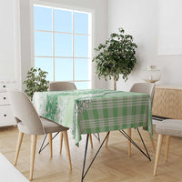 Aloha Hawaii Palaka Tablecloth Green Plumeria Lei - Polynesian Pride