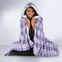 Aloha Hawaii Palaka Hooded Blanket Purple Plumeria Lei - Polynesian Pride