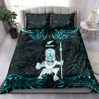New Zealand Maori Taiaha Bedding Set Tiki Warrior Paua Shell LT05 - Polynesian Pride