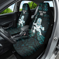 Custom New Zealand Maori Taiaha Car Seat Cover Tiki Warrior Paua Shell LT05 - Polynesian Pride