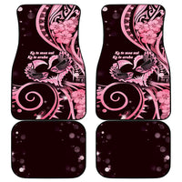 New Zealand Valentine Car Mats Aroha Sweet Pink Piwakawaka LT05 - Polynesian Pride