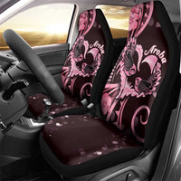 New Zealand Valentine Car Seat Cover Aroha Sweet Pink Piwakawaka LT05 - Polynesian Pride