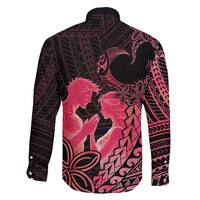 Alofa Samoa Valentine Red Family Matching Summer Maxi Dress and Hawaiian Shirt Love Is The Greatest Thing LT05 - Polynesian Pride