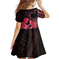 Alofa Samoa Valentine Red Family Matching Tank Maxi Dress and Hawaiian Shirt Love Is The Greatest Thing LT05 - Polynesian Pride