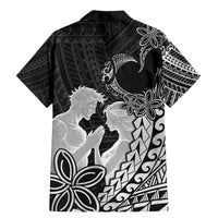 Alofa Samoa Valentine Black Family Matching Mermaid Dress and Hawaiian Shirt Love Is The Greatest Thing LT05 - Polynesian Pride