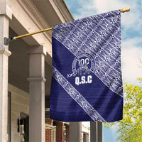 Tonga Queen Salote College Garden Flag 100 Years Anniversary Navy Color