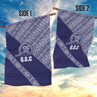 Tonga Queen Salote College Garden Flag 100 Years Anniversary Navy Color