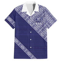 Tonga Queen Salote College Hawaiian Shirt 100 Years Anniversary Navy Color