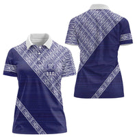 Tonga Queen Salote College Women Polo Shirt 100 Years Anniversary Navy Color LT05 - Polynesian Pride