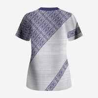 Tonga Queen Salote College Scrub Top 100 Years Anniversary White Color LT05 - Polynesian Pride