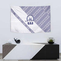 Tonga Queen Salote College Tapestry 100 Years Anniversary White Color