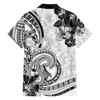 Polynesia Paisley Family Matching Long Sleeve Bodycon Dress and Hawaiian Shirt Mix White Polynesian Pattern LT05 - Polynesian Pride