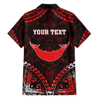 Personalised Easter Island Family Matching Off The Shoulder Long Sleeve Dress and Hawaiian Shirt Polynesian Pattern Emblem