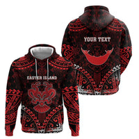 Personalised Easter Island Hoodie Polynesian Pattern Emblem