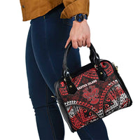 Easter Island Shoulder Handbag Polynesian Pattern Emblem
