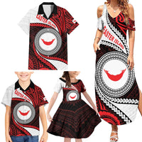 Easter Island Family Matching Summer Maxi Dress and Hawaiian Shirt Moai Statues Polynesian Style LT05 - Polynesian Pride