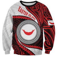 Easter Island Sweatshirt Moai Statues Polynesian Style