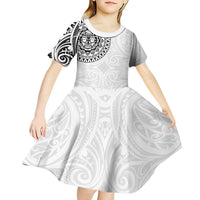 New Zealand Aotearoa Kid Short Sleeve Dress Maori Te Mata O Rongokako LT05 - Polynesian Pride