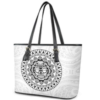 New Zealand Aotearoa Leather Tote Bag Maori Te Mata O Rongokako LT05 - Polynesian Pride