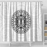 New Zealand Aotearoa Shower Curtain Maori Te Mata O Rongokako LT05 - Polynesian Pride