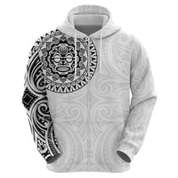 New Zealand Aotearoa Zip Hoodie Maori Te Mata O Rongokako LT05 - Polynesian Pride