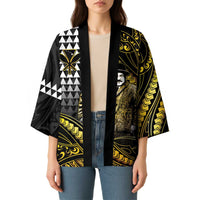 Hawaii Kuhio The Citizen Prince Kimono Gold Polynesian Tribal Tattoo