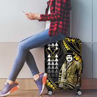 Hawaii Kuhio The Citizen Prince Luggage Cover Gold Polynesian Tribal Tattoo