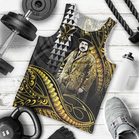 Hawaii Kuhio The Citizen Prince Men Tank Top Gold Polynesian Tribal Tattoo