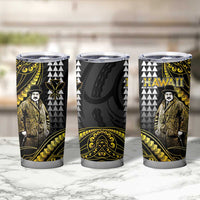 Hawaii Kuhio The Citizen Prince Tumbler Cup Gold Polynesian Tribal Tattoo