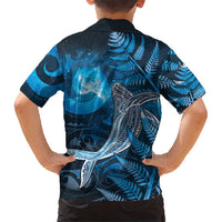 New Zealand Matariki Hawaiian Shirt Maori Koru With Humpback Whale Blue