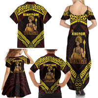 Tonga First King Family Matching Summer Maxi Dress and Hawaiian Shirt Ahoeitu Know Your Roots LT05 - Polynesian Pride