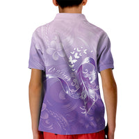 Lupus Awareness Month Kid Polo Shirt Polynesian Style