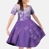 Lupus Awareness Month Kid Short Sleeve Dress Polynesian Style