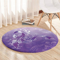 Lupus Awareness Month Round Carpet Polynesian Style