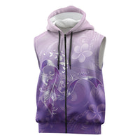 Lupus Awareness Month Sleeveless Zip Hoodie Polynesian Style