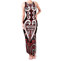 Custom Aotearoa Ngapuhi Family Matching Tank Maxi Dress and Hawaiian Shirt Maori Tribal Pattern