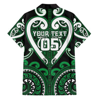 Custom Aotearoa Ngai Tahu Family Matching Off Shoulder Short Dress and Hawaiian Shirt Maori Tribal Pattern LT05 - Polynesian Pride