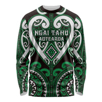 Custom Aotearoa Ngai Tahu Long Sleeve Shirt Maori Tribal Pattern