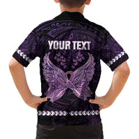 Personalised Alzheimer's Awareness Family Matching Short Sleeve Bodycon Dress and Hawaiian Shirt You May Not Remember But I Will Never Forget LT05 - Polynesian Pride