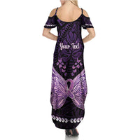 Personalised Alzheimer's Awareness Family Matching Summer Maxi Dress and Hawaiian Shirt You May Not Remember But I Will Never Forget LT05 - Polynesian Pride