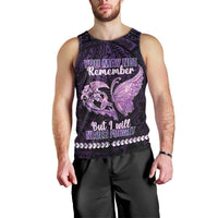 Personalised Alzheimer's Awareness Men Tank Top You May Not Remember But I Will Never Forget