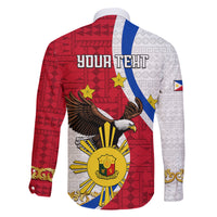 Personalized Philippines Family Matching Long Sleeve Bodycon Dress and Hawaiian Shirt The Eight-Rayed Sun Bald Eagle Polynesian Pattern LT05 - Polynesian Pride