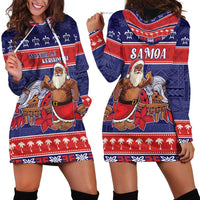 Samoa Christmas Hoodie Dress Samoan Santa Claus Manuia Le Kerisimasi LT05 - Polynesian Pride