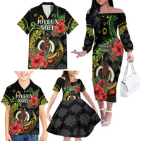 Love Vanuatu Christmas Family Matching Off The Shoulder Long Sleeve Dress and Hawaiian Shirt God Yumi Polynesian Tribal Pattern LT05 - Polynesian Pride