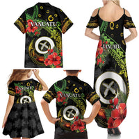 Love Vanuatu Christmas Family Matching Summer Maxi Dress and Hawaiian Shirt God Yumi Polynesian Tribal Pattern LT05 - Polynesian Pride