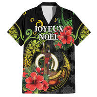 Love Vanuatu Christmas Family Matching Tank Maxi Dress and Hawaiian Shirt God Yumi Polynesian Tribal Pattern LT05 Dad's Shirt - Short Sleeve Black - Polynesian Pride