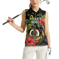 Love Vanuatu Christmas Women Sleeveless Polo Shirt God Yumi Polynesian Tribal Pattern LT05 - Polynesian Pride