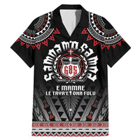 Personalised Samoa Black Saturday Family Matching Mermaid Dress and Hawaiian Shirt Samoa For Samoans LT05 Dad's Shirt - Short Sleeve Black - Polynesian Pride